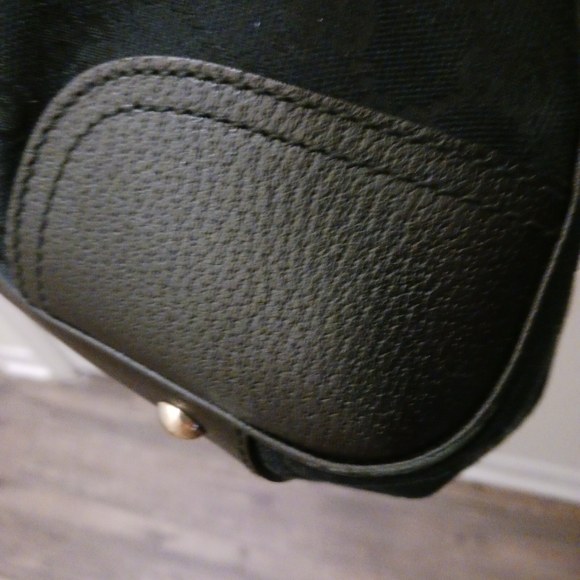 GUCCI Auth Sherry Canvas & Leather Shoulder Bag Tote EUC - Picture 16 of 17